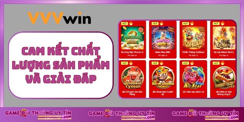 Cam kết chất lượng sản phẩm và giải đáp