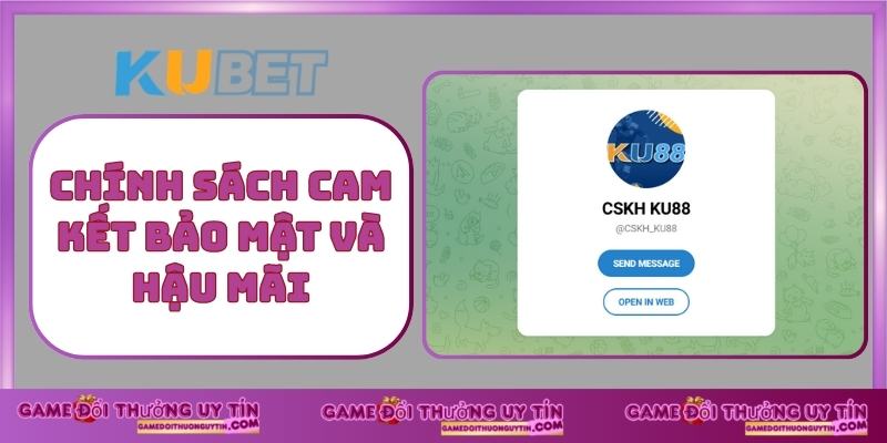 Chính sách cam kết bảo mật và hậu mãi