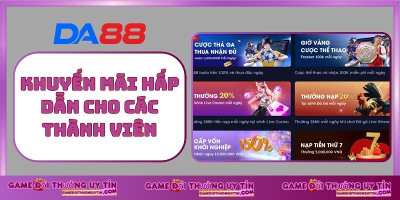 Khuyến mãi hấp dẫn cho các thành viên