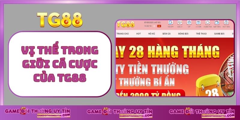 Vị thế trong giới cá cược của TG88